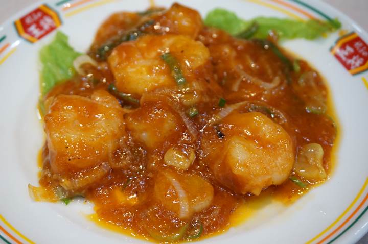 Gyoza OHSHO 餃子の王将 Stir-fried Shrimp in Chilli Sauce 海老のチリソース