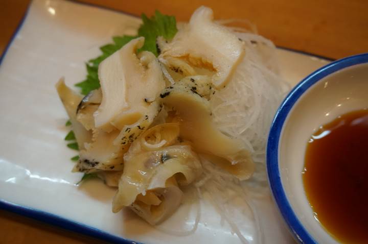 Banpaiya 晩杯屋 Whelk sashimi つぶ貝刺し