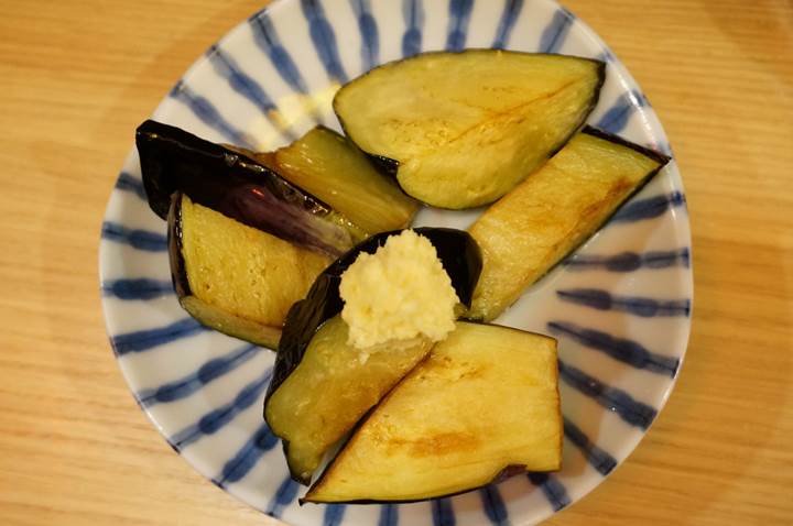 Banpaiya 晩杯屋 Deep fried eggplant with grated ginger なすしょうが