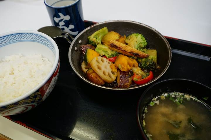 YOSHINOYA 吉野家 Vegetable Set Meal ベジ定食・ベジ皿
