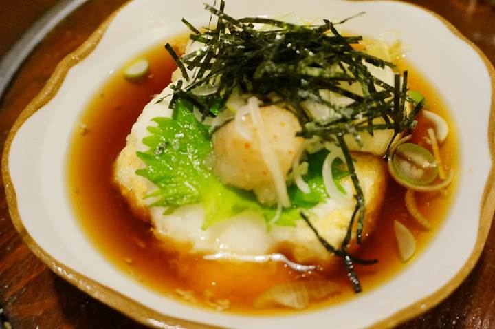 Deep fried tofu with Japanese broth あげ出し豆腐 - Kigurajyaya きぐら茶屋 - Izakaya 居酒屋