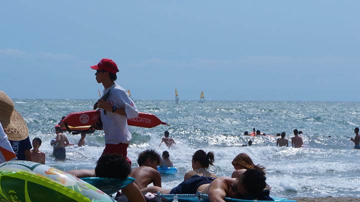 Yuigahama Beach 由比ガ浜海水浴場 Kamakura 鎌倉