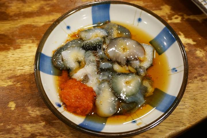 Sea Cucumber ナマコ - Standing Bar 立飲みたきおか Tachinomi-Takioka in Ueno 上野