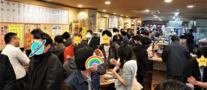 Standing Bar 立飲みたきおか Tachinomi-Takioka in Ueno 上野