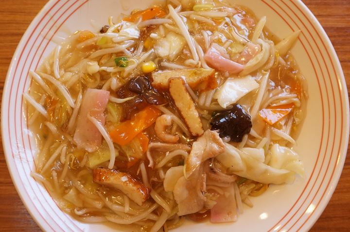 太めん皿うどん Champon Noodles Saraudon - リンガーハット RingerHut