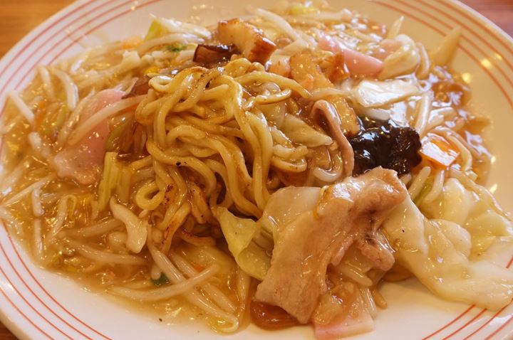太めん皿うどん Champon Noodles Saraudon - リンガーハット RingerHut