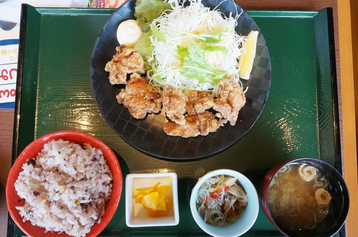 Deep Fried Chicken Set Meal 唐揚げ定食 - RYUSENJINOYU Hot Springs / SPA in Soka City Saitama 竜泉寺の湯 草加谷塚店