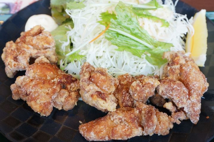 Deep Fried Chicken Set Meal 唐揚げ定食 - RYUSENJINOYU Hot Springs / SPA in Soka City Saitama 竜泉寺の湯 草加谷塚店