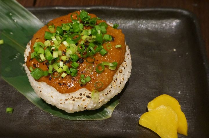 Grilled Rice Ball with Shrimp Miso 海老味噌焼おにぎり - HIMONOYA ひもの屋