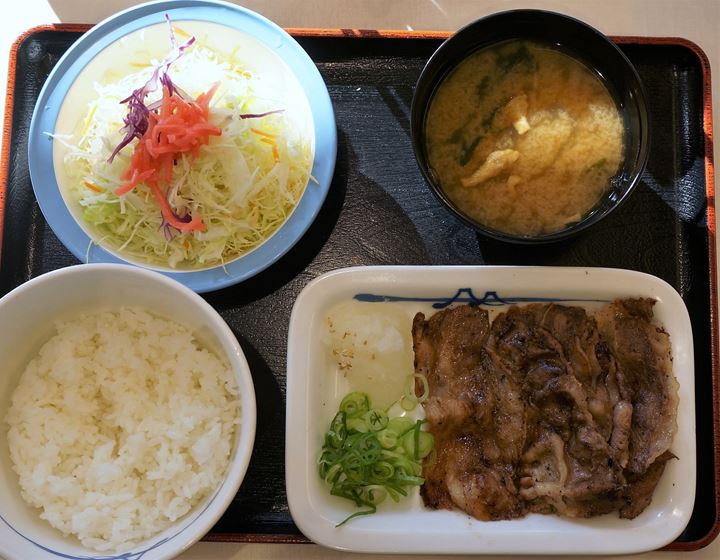 Barbecued Beef Set Meal 牛焼肉定食 - Matsuya 松屋