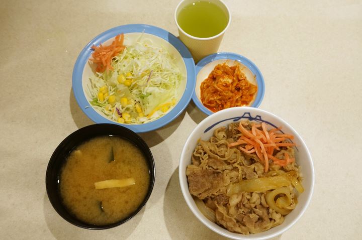 Gyumeshi Beef Bowl (Beef on Rice) 牛めし （牛丼）- Matsuya 松屋
