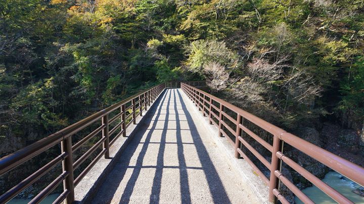Ryuokyo Ravine 龍王峡 - Nijimibashi Bridge 虹見橋