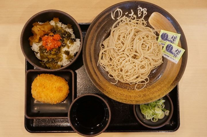 ワンコインセット ミニ明太高菜ごはん - Soba 蕎麦 そば - YUDETARO ゆで太郎