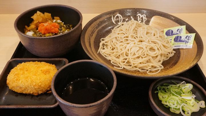 ワンコインセット ミニ明太高菜ごはん - Soba 蕎麦 そば - YUDETARO ゆで太郎