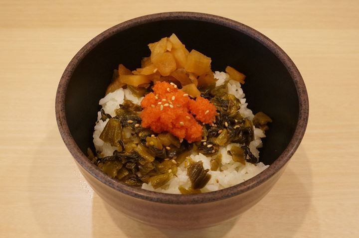 ワンコインセット ミニ明太高菜ごはん - Soba 蕎麦 そば - YUDETARO ゆで太郎