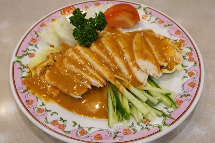 Gyoza OHSHO 餃子の王将 - Steamed Chicken with Sesame Sauce 棒々鶏 (蒸し鶏)