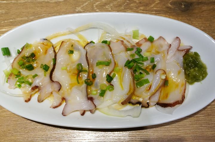 Fresh Octopus Carpaccio 北海道産生タコのカルパッチョ - PRONTO プロント