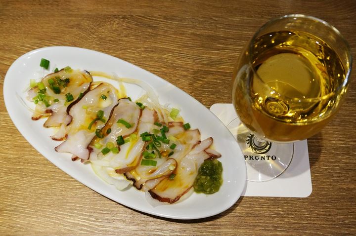 Fresh Octopus Carpaccio 北海道産生タコのカルパッチョ - PRONTO プロント