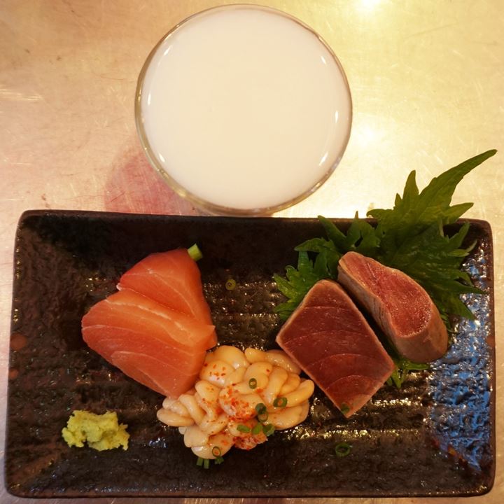 3 Kinds of Today's Special of UOKUSA in Ueno Tokyo 東京 上野 魚草 本日のあて3種盛り