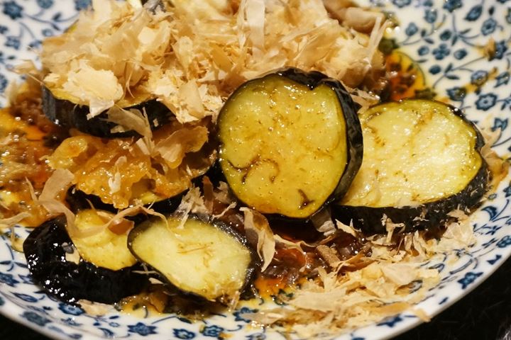 Deep Fried Egg Plant 揚げナス - YAKITORIDON Komagome Branch 焼鳥どん 駒込店
