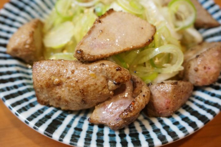Stir Fried Pork Liver and Leek レバネギ - Pork Organ Meat Izakaya Restaurant EIYUUYA もつ焼き居酒屋 英勇屋 大塚