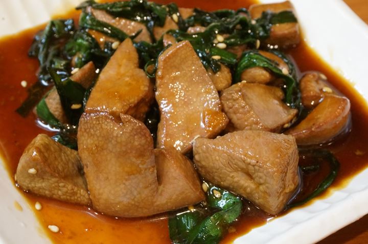Stir Fried Pork Liver and Chive レバニラ炒め - Pork Organ Meat Izakaya Restaurant EIYUUYA もつ焼き居酒屋 英勇屋 大塚