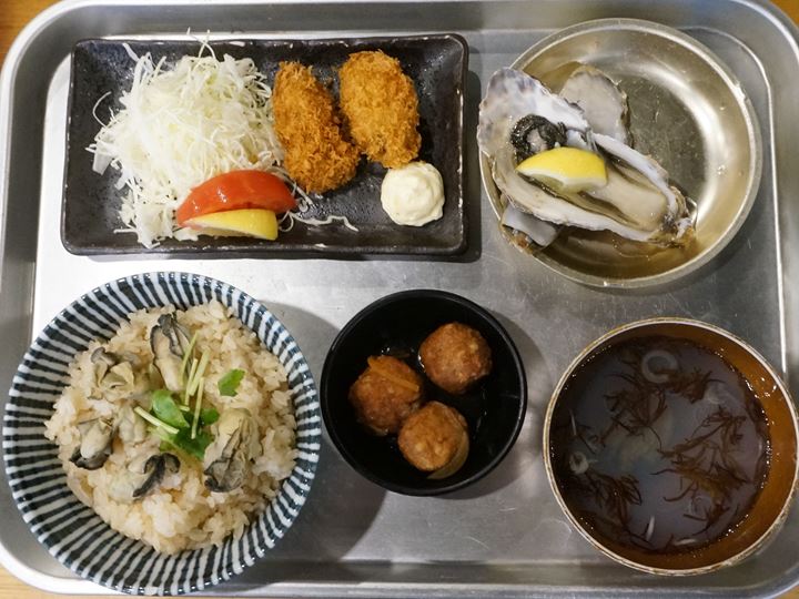 Lunch Menu - Oyster Izakaya Restaurant TOBIUME かき小屋 飛梅 神田西口店 ランチ かき飯DXセット