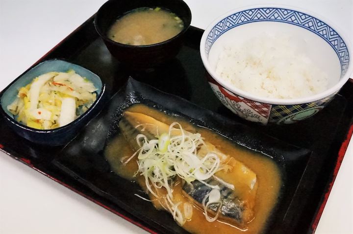 Miso Mackerel Meal 鯖みそ定食 - YOSHINOYA 吉野家