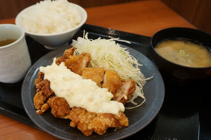 Chicken Namban Set Meal チキン南蛮定食 - 唐揚げ Deep fried chicken KARAYAMA からあげ からやま