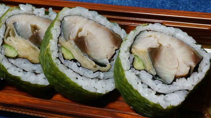 Mackerel with Leaf Mustard Sushi さば高菜巻 イトーヨーカドー Ito-Yokado 鯖寿司 鮨