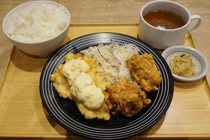 Chicken Namban and Karaage Set Meal チキン南蛮＆から揚げ定食 - AGERUYA 揚げたて食堂 アゲルヤ