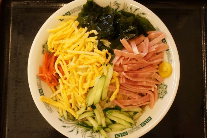 Hiyashi Chuka (Chilled Noodles) Large - HIDAKAYA 日高屋 冷やし中華 黒酢しょうゆ冷し麺 大盛