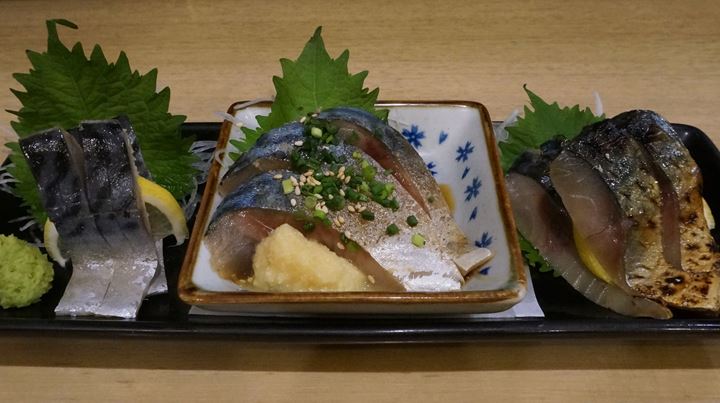 青森料理居酒屋 ごっつり 南千住 銀鯖三種盛り合わせ 3 Kinds of Mackerel Sashimi Platter at Aomori Izakaya GOTTSURI Minami-Senju