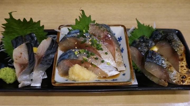 青森料理居酒屋 ごっつり 南千住 銀鯖三種盛り合わせ 3 Kinds of Mackerel Sashimi Platter at Aomori Izakaya GOTTSURI Minami-Senju