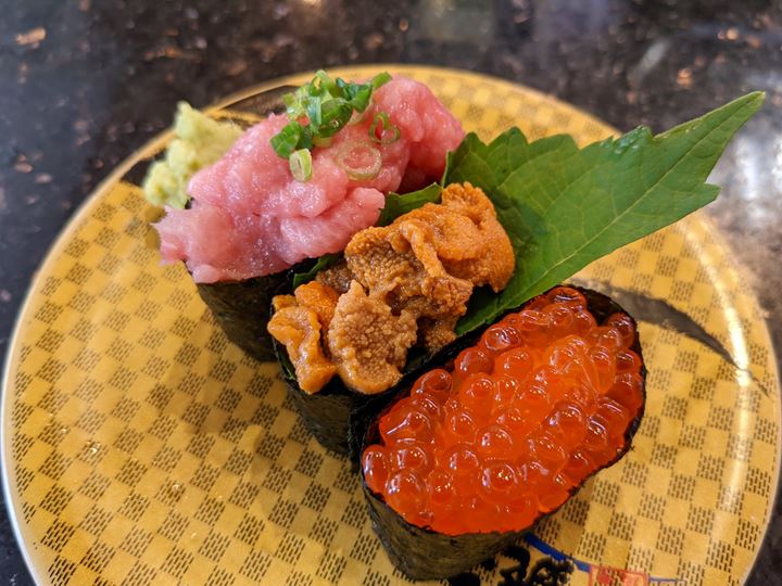 KIWAMI 3-Piece Set 極3カン Sushi CHOUSHIMARU すし 銚子丸 - 回転寿司 鮨
