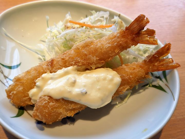 Deep Fried Prawns エビフライ - やよい軒 JAPANESE TEISHOKU RESTAURANT YAYOI