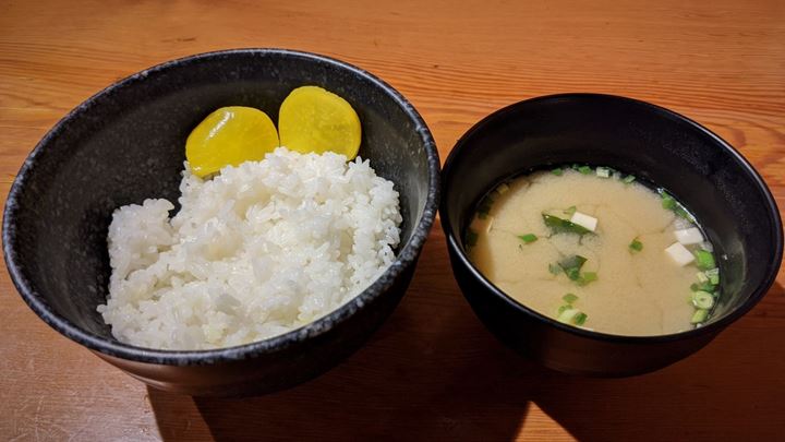 Torikizoku 鳥貴族 Rice and Miso Soup 白ごはん 味噌汁付