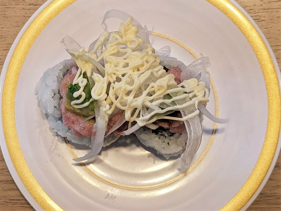 Pounded Tuna and Avocado Roll まぐろたたき アボカドロール KAPPASUSHI (KAPPAZUSHI) かっぱ寿司