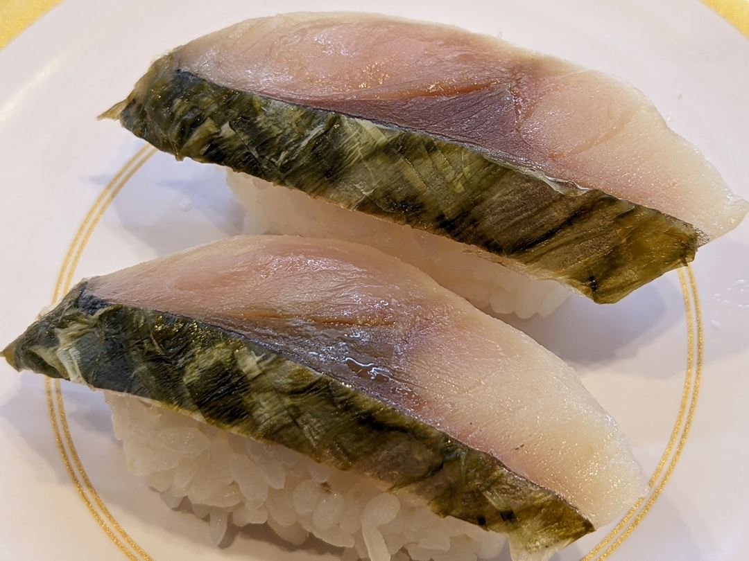 Kinka-Brand Mackerel Marinated with Kombu Kelp 金華さば昆布仕立て KAPPASUSHI (KAPPAZUSHI) かっぱ寿司