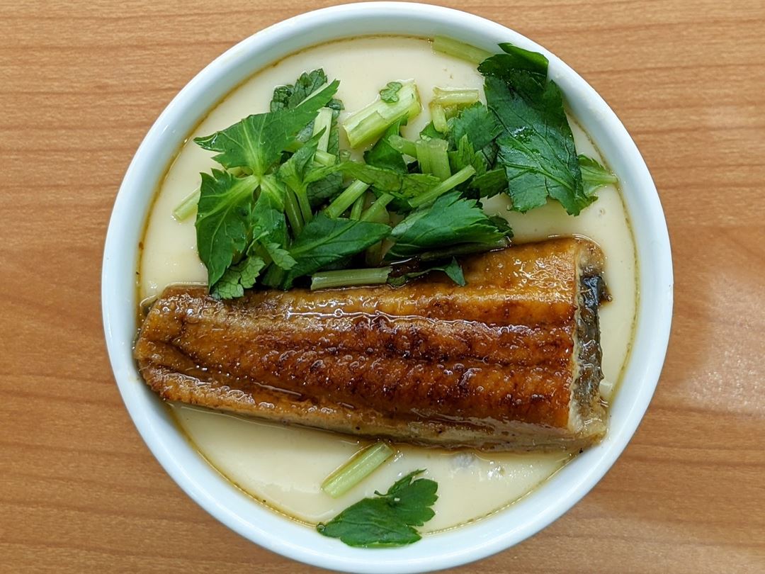 Steamed Egg Custard with Unagi Eel【極み】うなぎの茶碗蒸し Conveyor Belt Sushi Restaurant (Sushi Go Round) KURASUSHI くら寿司