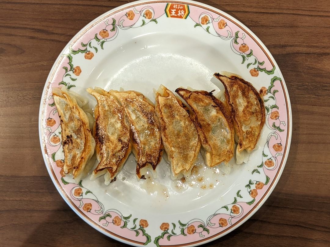 Gyoza OHSHO 餃子の王将 Gyoza with Extra Garlic にんにく激増し餃子 Pan-fried Pork Dumplings