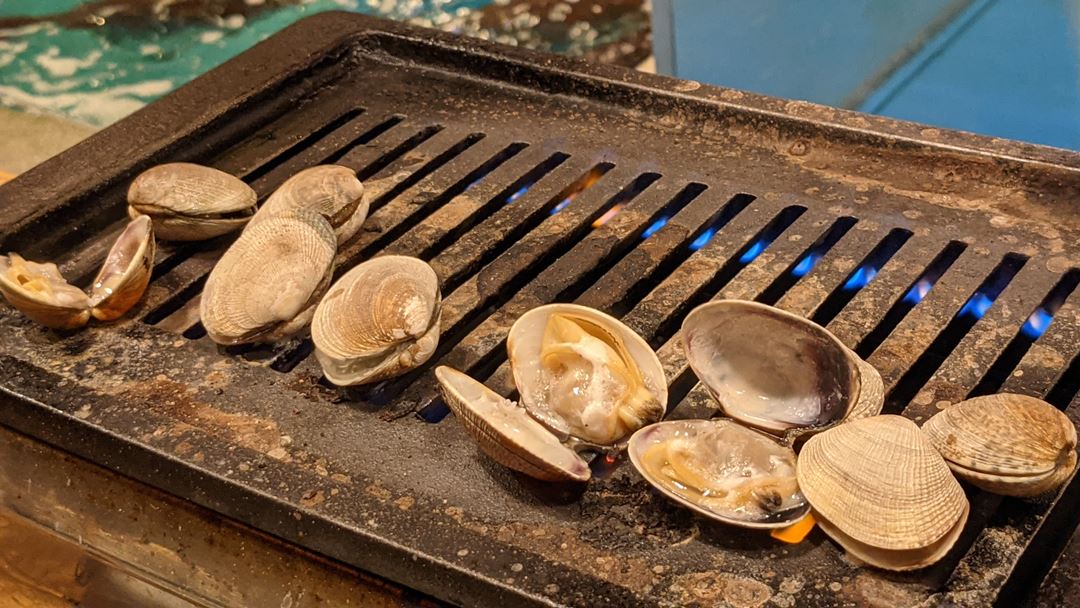 Grilled Shellfish Plate 貝焼盛り合わせ Kochi Seafood RYOMA 高知 魚料理屋 活魚 漁ま