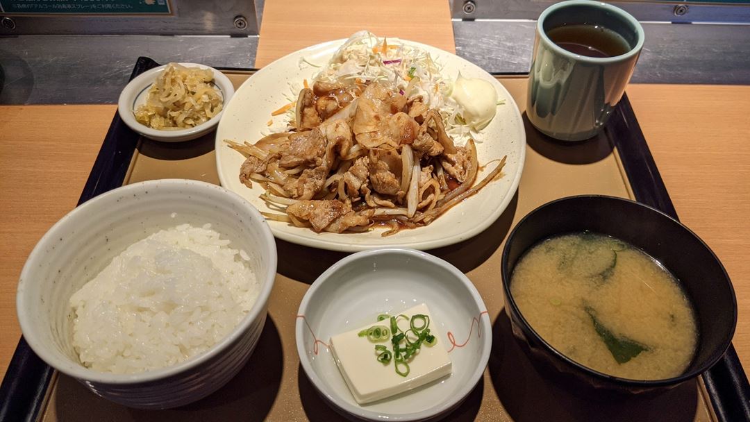 しょうが焼定食 Ginger Pork やよい軒 JAPANESE TEISHOKU RESTAURANT YAYOI