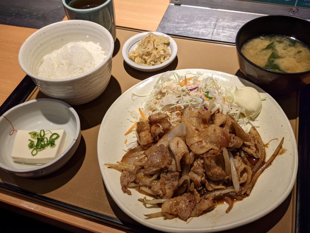 しょうが焼定食 Ginger Pork やよい軒 JAPANESE TEISHOKU RESTAURANT YAYOI