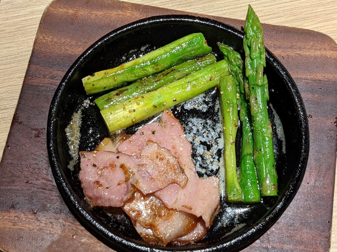 Grilled Asparagus Baconアスパラベーコン焼き Hoteichan ほていちゃん上野4号店 居酒屋