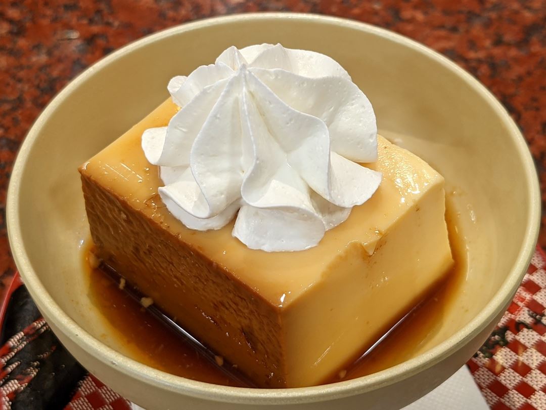 Original Custard Pudding オリジナル特製プリン - Sushi CHOUSHIMARU すし 銚子丸 - 回転寿司 鮨