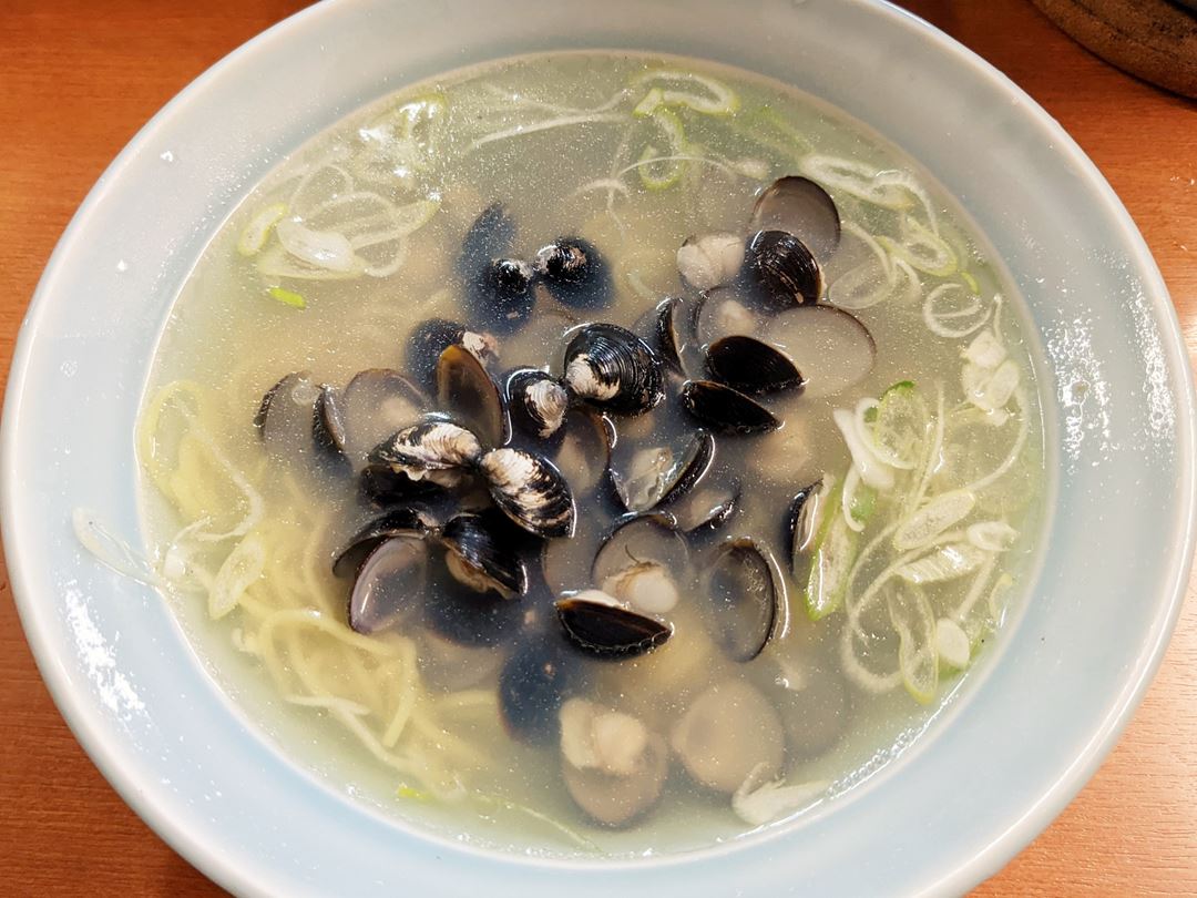 しじみラーメン 呑兵衛屋台 高知 Shijimi Freshwater Clams Ramen