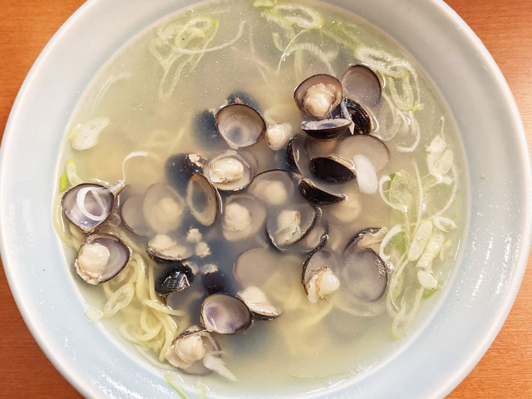 しじみラーメン 呑兵衛屋台 高知 Shijimi Freshwater Clams Ramen