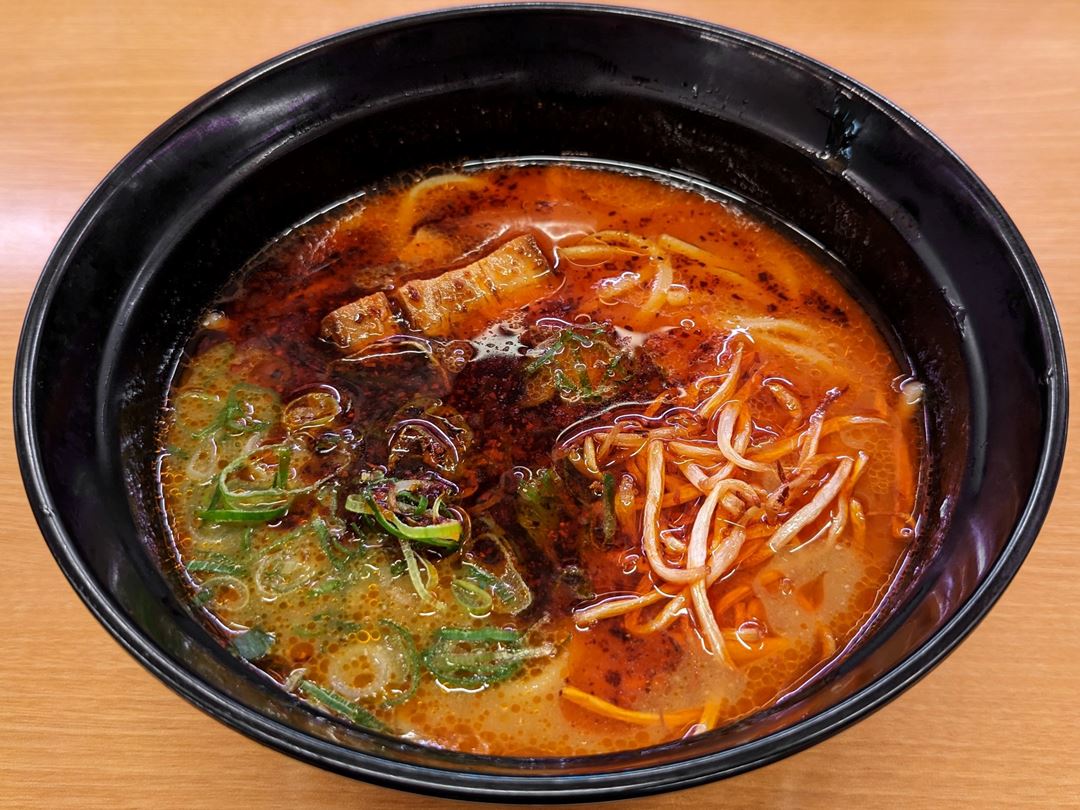 スシロー 鬼金棒監修ラーメン カラシビ味噌らー麺 SUSHIRO Spicy Miso Ramen