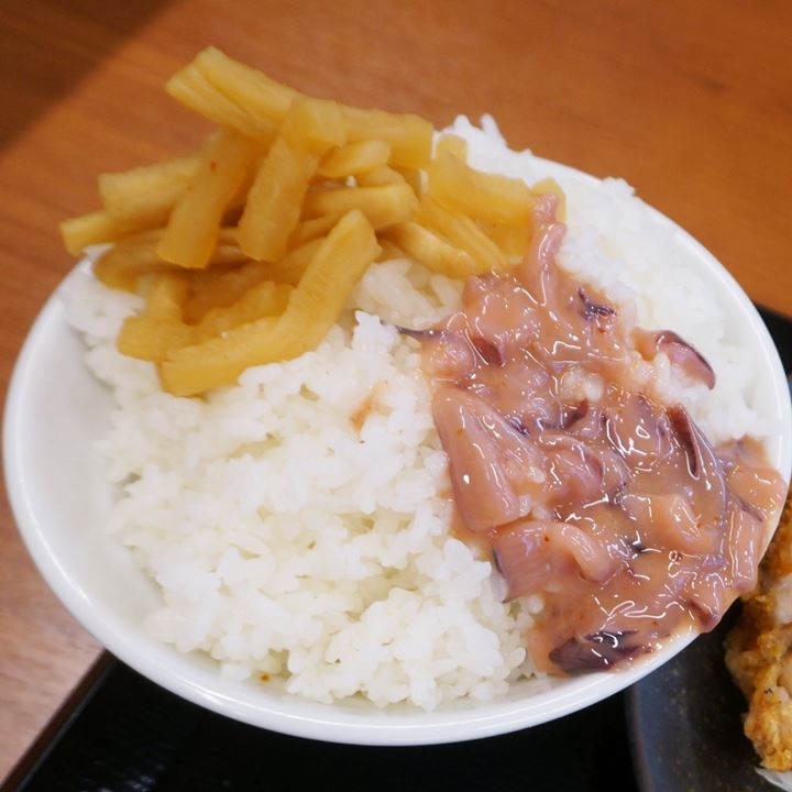 Fermented Squid いかの塩辛 - 唐揚げ Deep fried chicken KARAYAMA からあげ からやま